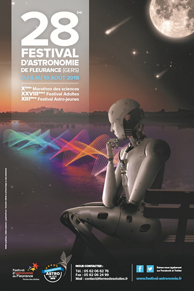Marathon des sciences et affiche Festival d'Astronomie de Fleurance