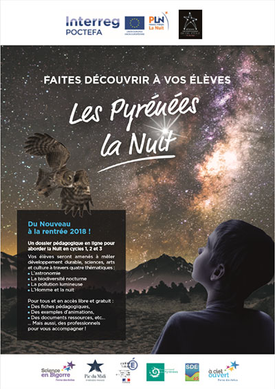 SCIENCE EN BIGORRE & A CIEL OUVERT : CREATION D'UN DOSSIER PEDAGOGIQUE SUR LA NUIT