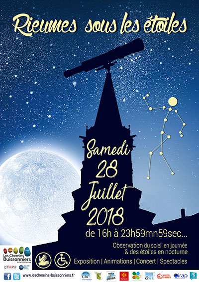EVENEMENT : Rieumes sous les étoiles le 28 juillet
